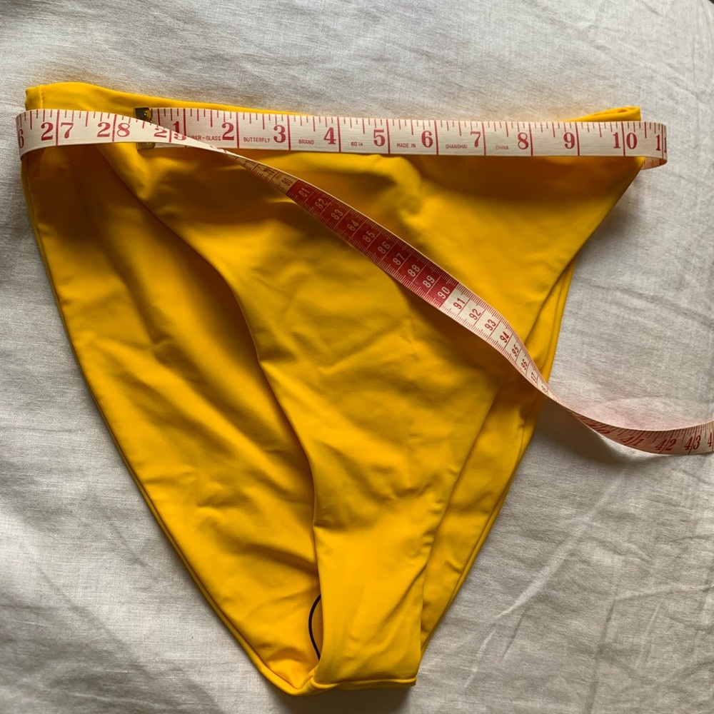 Beach Riot High Cut Yellow Bikini Bottom - Picture 3 of 6